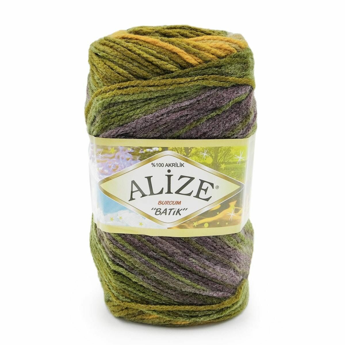 Пряжа ALIZE "Burcum Batik", 100 гр 210 м, 100% акрил, ТУ 5850 секционный, 5 шт