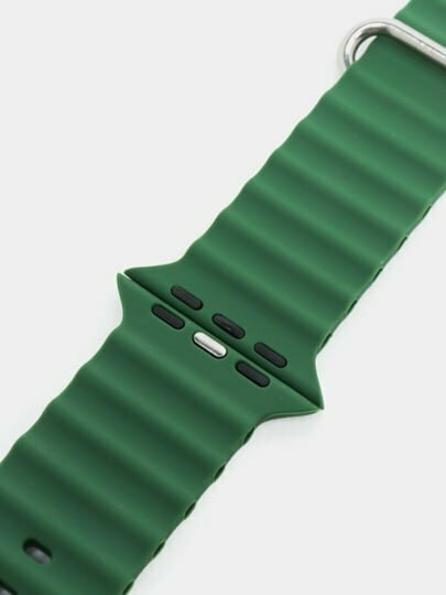 Ремешок силиконовый для Apple Watch 3,4,5,6,7,8 SE и Ultra, размер 42 / 44 / 45 / 49 мм — фото 1