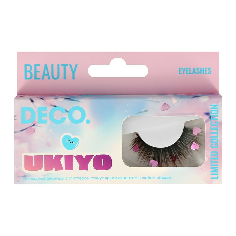 Накладные ресницы DECO. коллекции UKIYO с глиттером (бабочки)