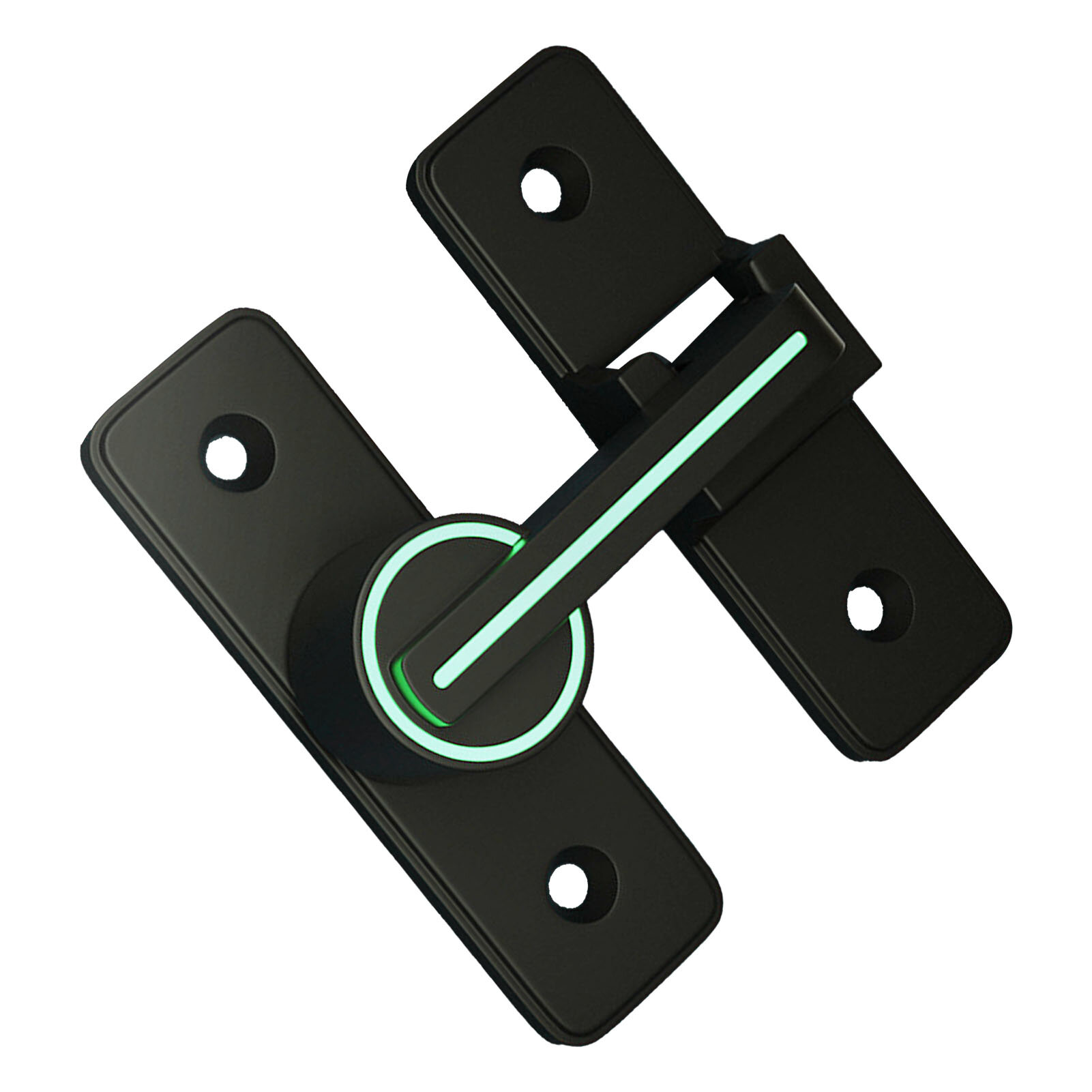 Замок Barn Door с флип-механизмом, противоугонный, без сверления, для сада, ванной, гаража и наружных помещений MK 009 180 градусов с люминесцентным покрытием