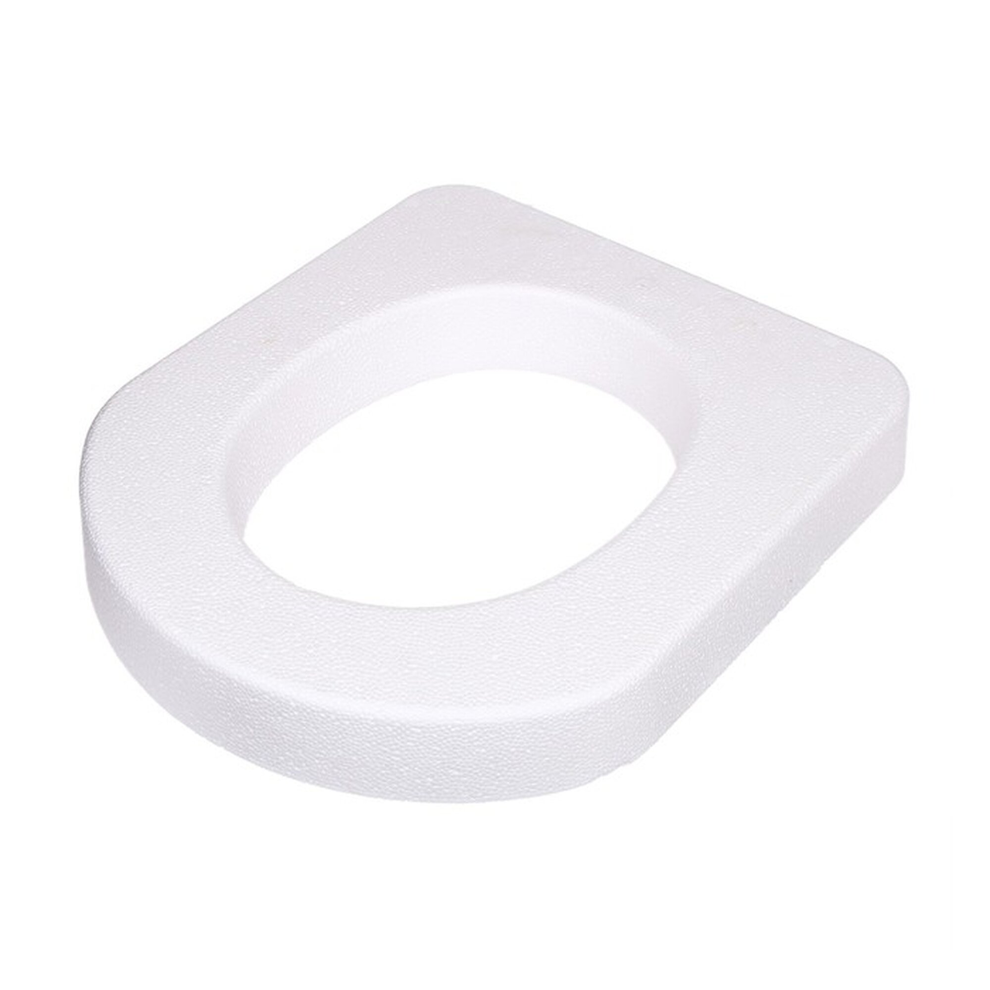 Сиденье для уличного туалета, 44×38 см, плотность 17 кг/м³, пенопласт, белое