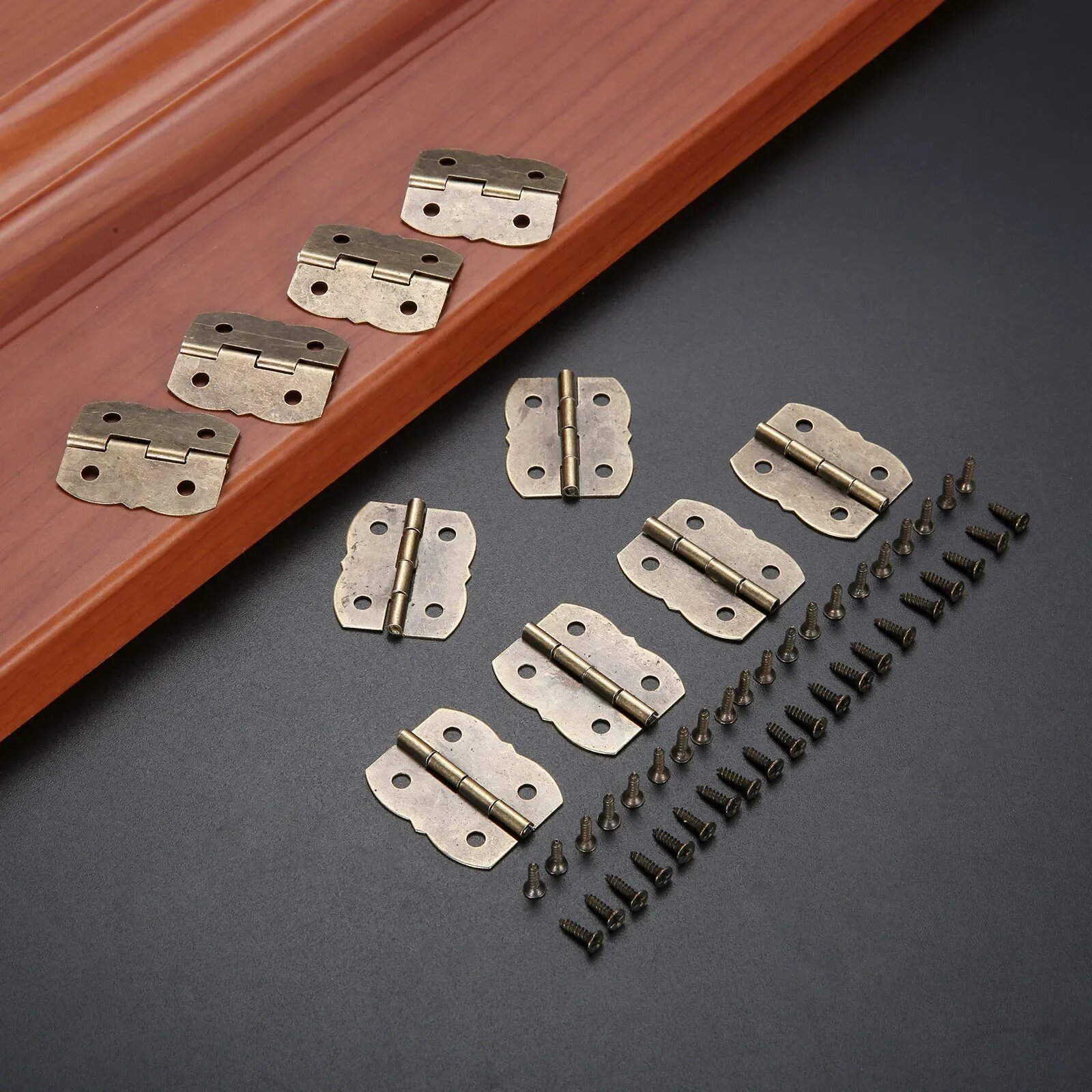 10 шт. 30*25 мм мелкие петли бабочка закрытия двери шкафа петля для чемодана с 4 отверстиями мебель декоративная петля деревянная коробка для вина шарнир Antique Bronze