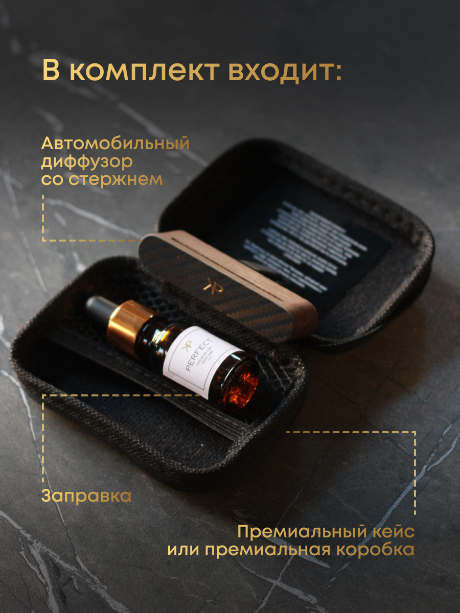 Премиальный автомобильный парфюм в машину диффузор с карбоновым покрытием KP EXCLUSIVE — фото 1