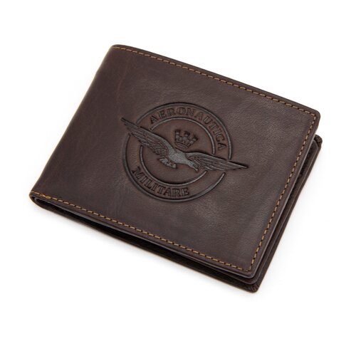 фото Кошелек aeronautica militare eagle am-122, коричневый
