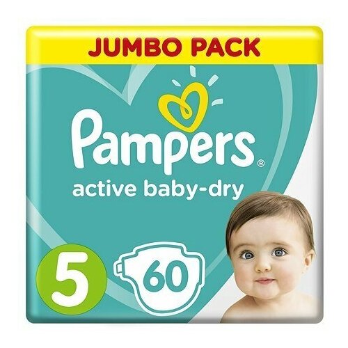 Pampers подгузники Active Baby-Dry 5 11-16 кг N60