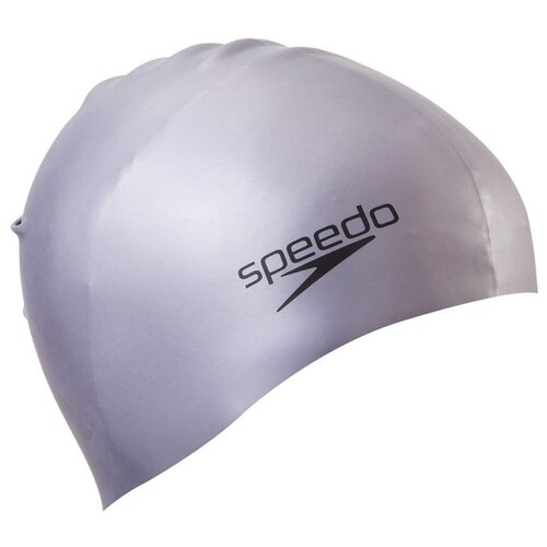 шапочка для плавания speedo plain molded silicone cap арт 8 70984d437 Шапочка для плавания SPEEDO Plain Molded Silicone Cap 8-709849086, серебристая