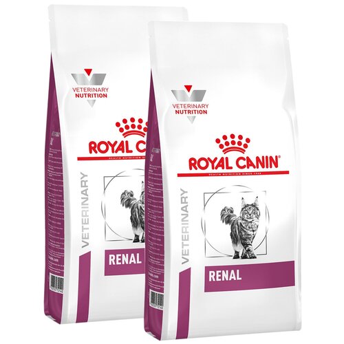 ROYAL CANIN RENAL RF23 для взрослых кошек при хронической почечной недостаточности (4 + 4 кг) royal canin renal rf23 полнорационный сухой корм для кошек при хронической почечной недостаточности диетический 12 шт х 400 г