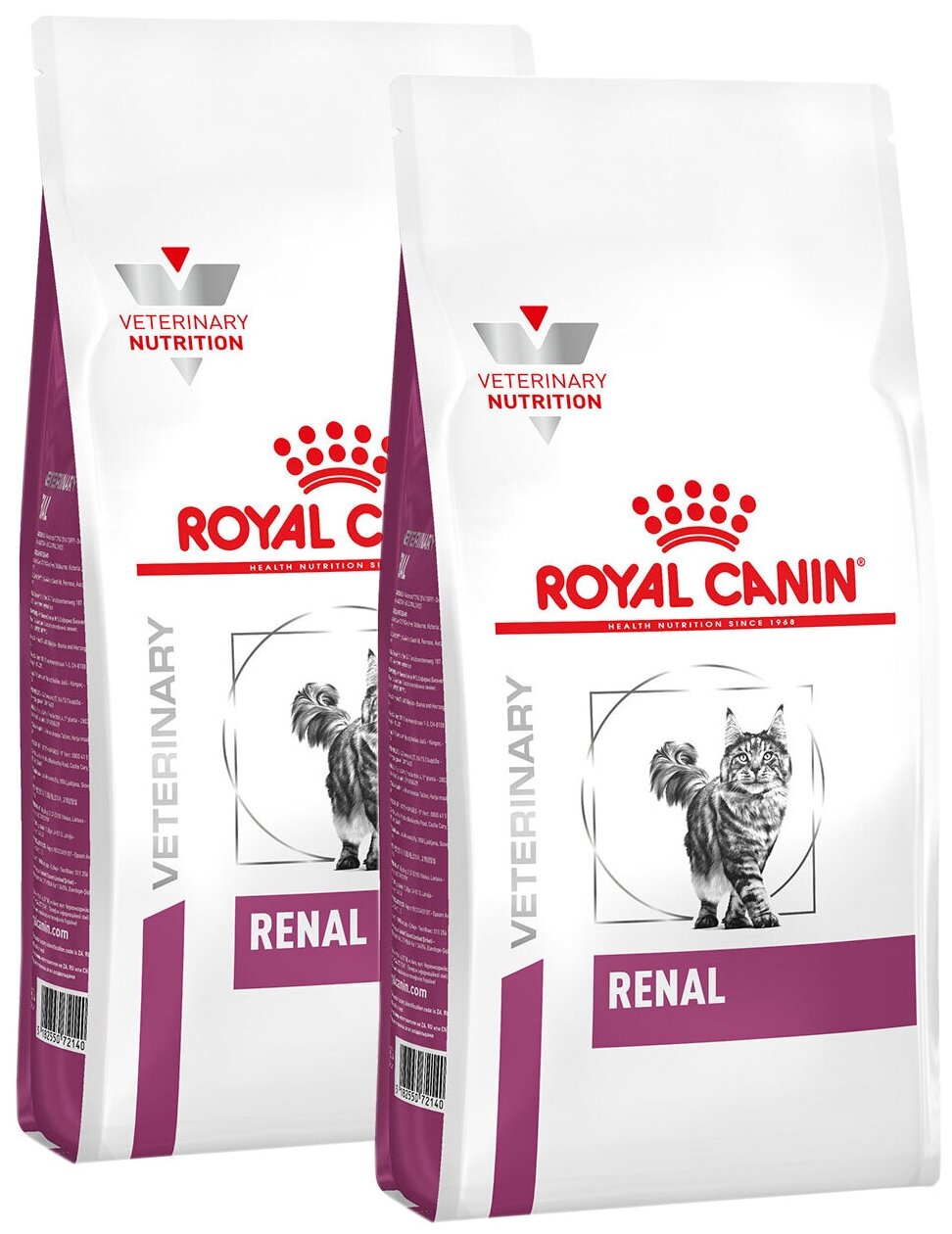 ROYAL CANIN RENAL RF23 для взрослых кошек при хронической почечной недостаточности (2 + 2 кг)