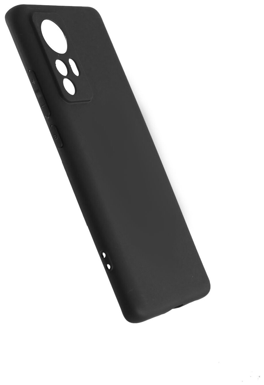 Чехол защитный TPU LuxCase для Xiaomi 12 Pro, Чёрный, 1,1 мм - фото №2