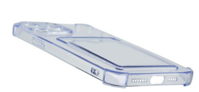 Чехол LuxCase для APPLE iPhone 13 Pro Max TPU с картхолдером Light-Blue 63527 - фото №5