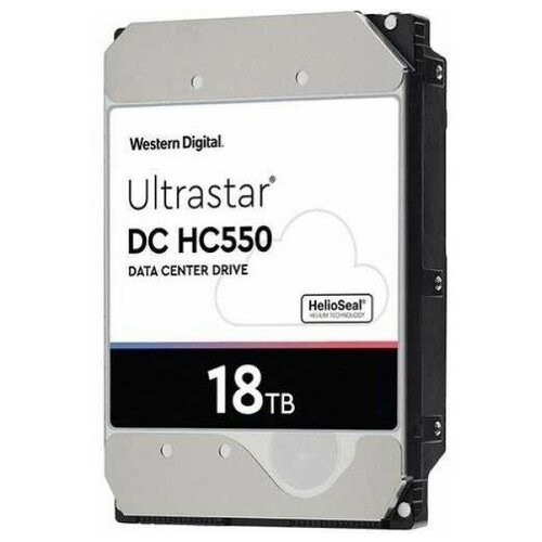 Жесткий диск WD Original SATA-III 18Tb 0F38459 WUH721818ALE6L4 Server Ultrastar DC HC550 7200rpm 512Mb 35 3020000₽