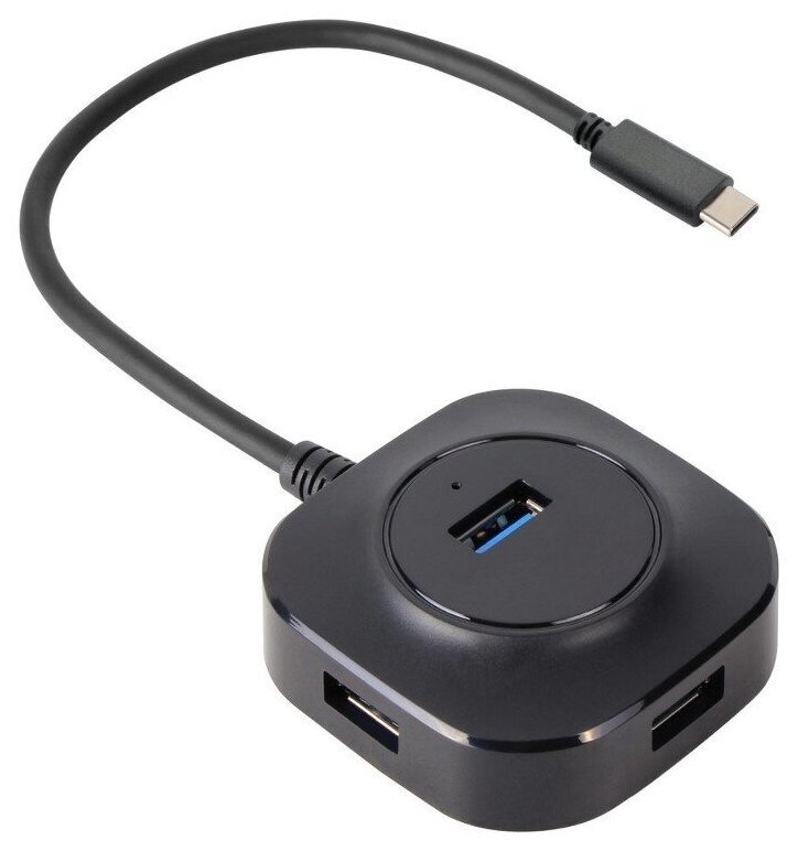 Хаб USB Vcom USB 30 - 4xUSB 30 MicroUSB 1m Dh307-1m