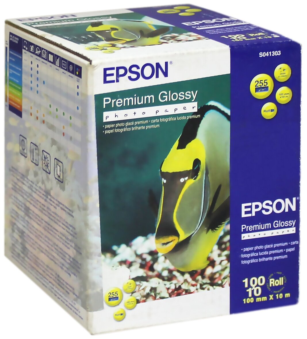 Фотобумага Epson Premium Glossy Photo Paper рулон 100мм x 10 м., глянцевая (C13S041303)