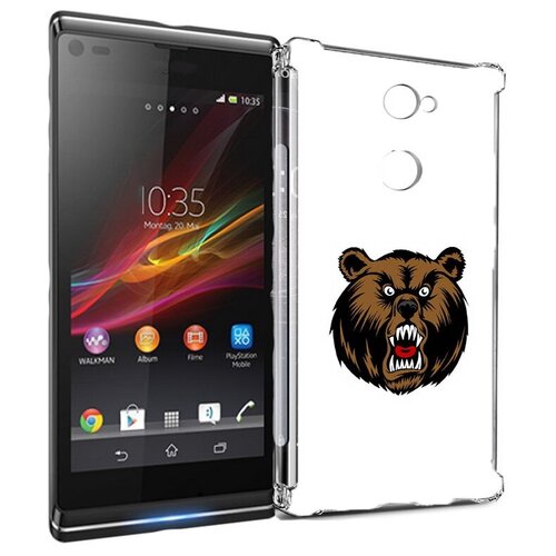 Чехол задняя-панель-накладка-бампер MyPads бурый для Sony Xperia L2 5.5 (H4311) противоударный чехол задняя панель накладка бампер mypads не надо для sony xperia l2 5 5 h4311 противоударный