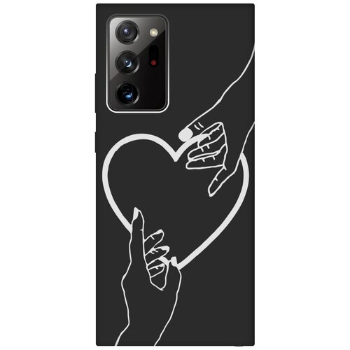 Матовый Soft Touch силиконовый чехол на Samsung Galaxy Note 20 Ultra, Самсунг Ноут 20 ультра с 3D принтом Hands W черный матовый soft touch силиконовый чехол на samsung galaxy note 20 самсунг ноут 20 с 3d принтом i w черный