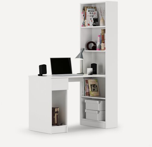 Изображение товара Компьютерный стол со шкафом Лайт 10.01 цвет белый