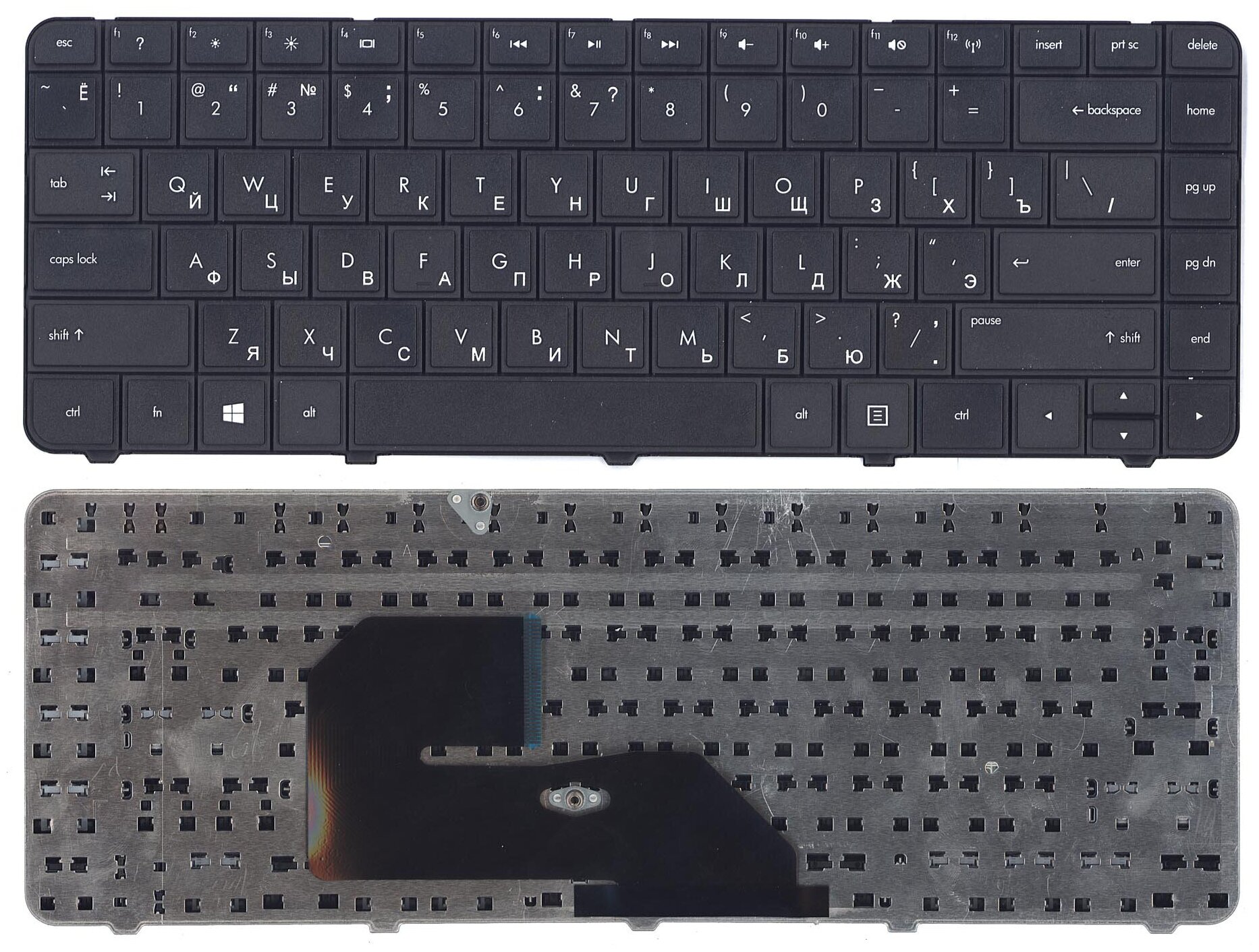 Клавиатура для ноутбука HP 728186-D61 черная