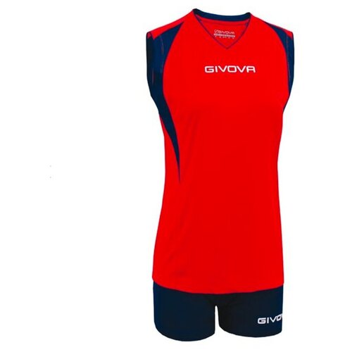 Форма волейбольная женская GIVOVA KITV07 1204 KIT VOLLEY SPIKE (W) , размер M, Рост 165 см, красный