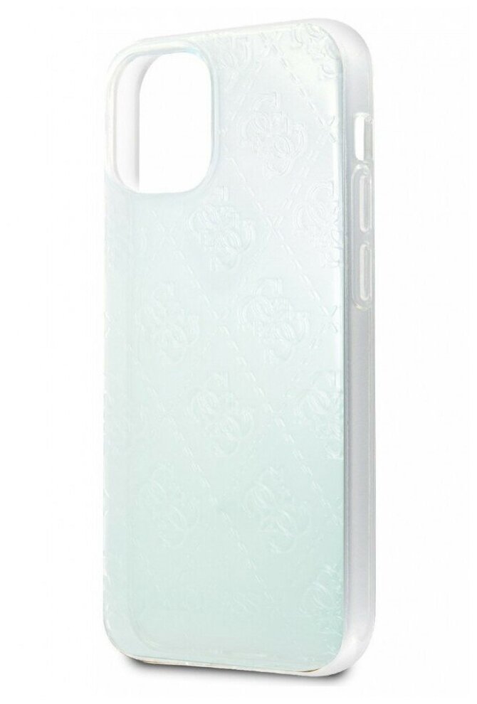 Guess для iPhone 12 mini (5.4) чехол PC/TPU PC/TPU 4G 3D raised Hard Iridescent