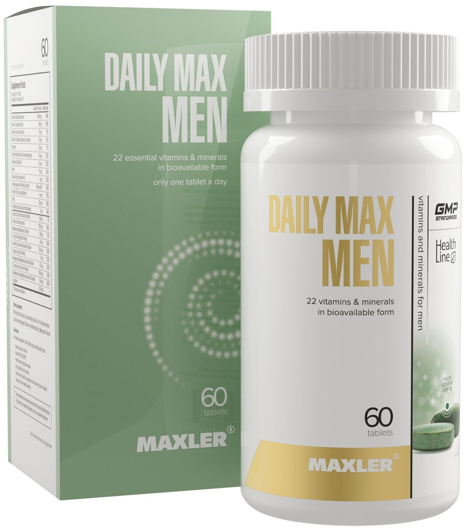 Витамины для мужчин Maxler Daily Max Men в хелатной форме мультивитамины 60 таблеток