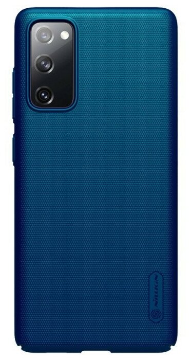 фото Накладка Nillkin Frosted Shield пластиковая для Samsung Galaxy S20 FE SM-G780 Blue (синяя)