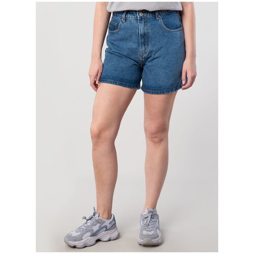 фото Шорты женские джинсовые 01, каляев, размер 44, джинсовый