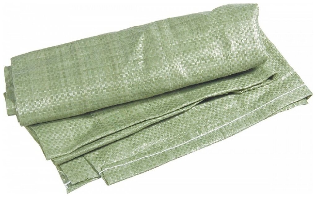 Мешок зеленый для строительного мусора 50кг 50*90см (50ШТУК) зеленый полипропиленовый