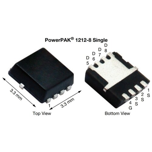 Si7619DN P-Channel MOSFET 30V 24A микросхема aons32310 n channel mosfet 30v 400a dfn5x6