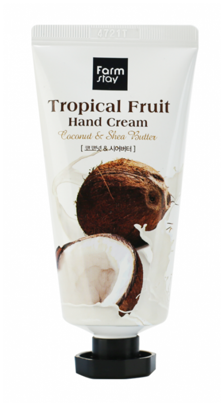 Farmstay Крем для рук Tropical Fruits Coconut & Shea Butter, 50 мл - фотография № 1