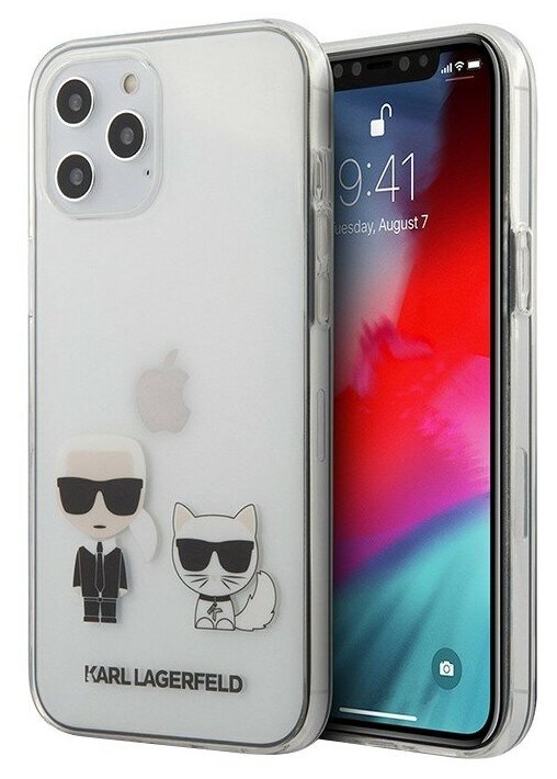 Чехол Karl Lagerfeld (KLHCP12MCKTR) для iPhone 12/12 Pro (Transparent) - фото №2