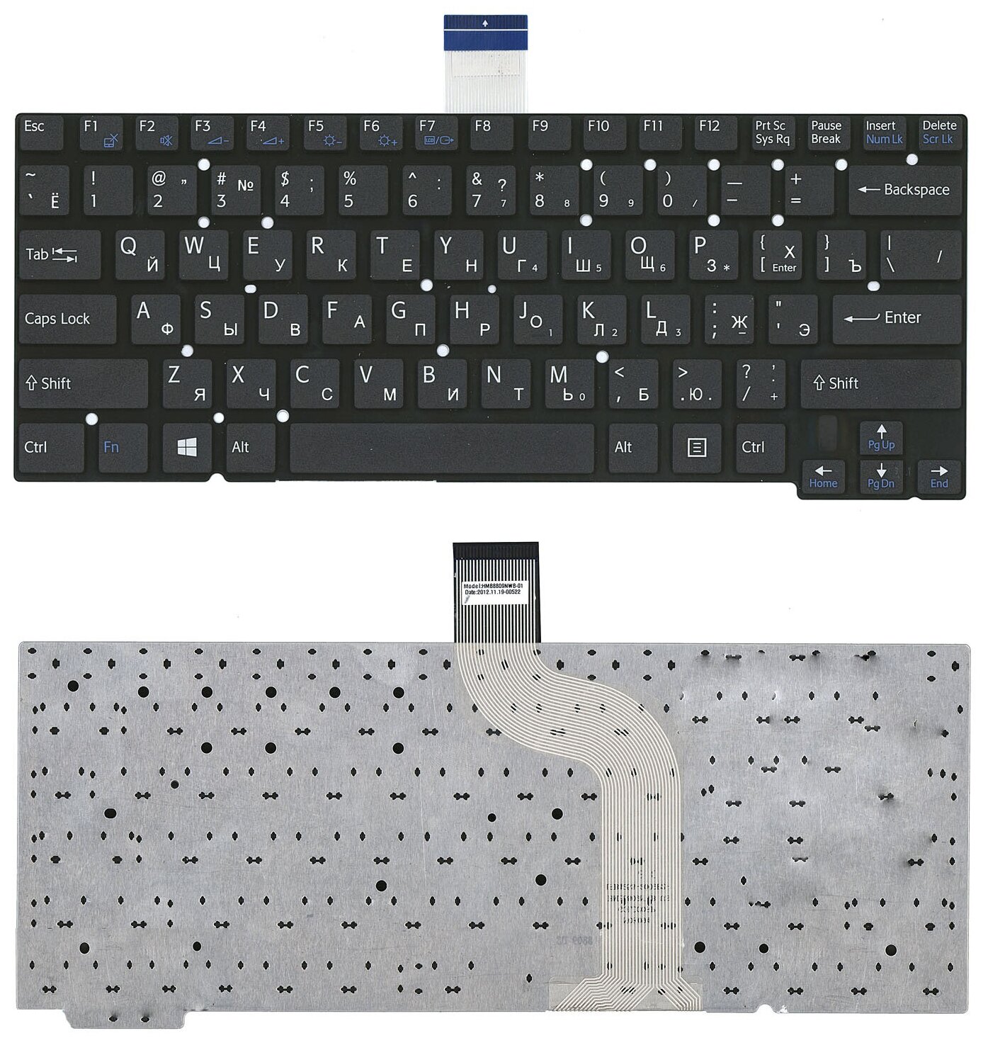 Клавиатура для ноутбука Sony Vaio SVT131A11L черная 2500₽