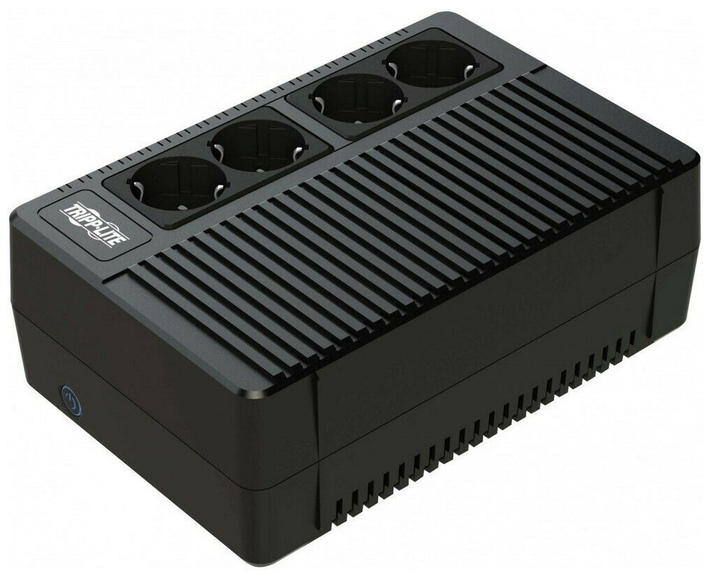 230V 500VA 300W Ultra-Compact Line-Interactive UPS - 4 Schuko Outlets, Desktop/Wall-Mount