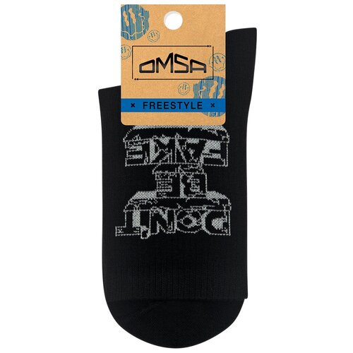Носки Omsa, размер 45-47, черный носки omsa размер 45 47 черный