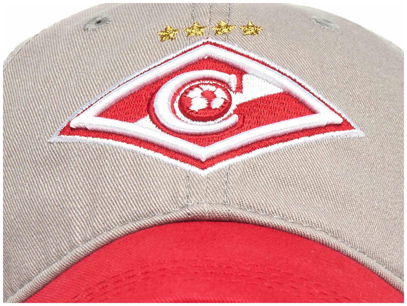 Бейсболка Atributika & Club ФК Спартак Москва для мужчин и женщин, размер 55-58, серый — фото 1