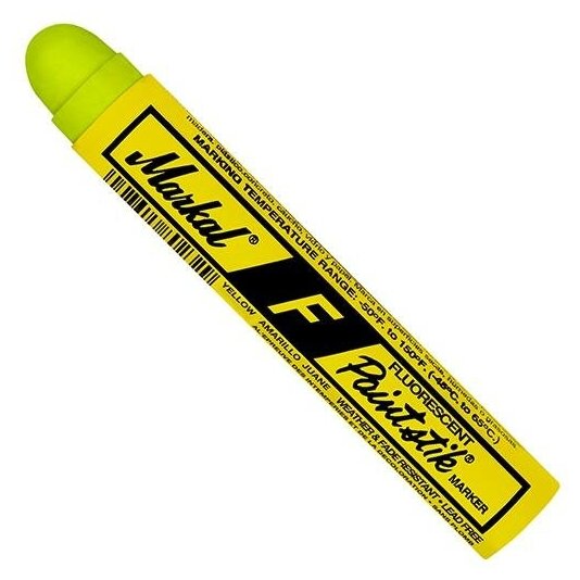 Флуоресцентный маркер паста /мелок/ Markal F Paintstik, флуо. желтый
