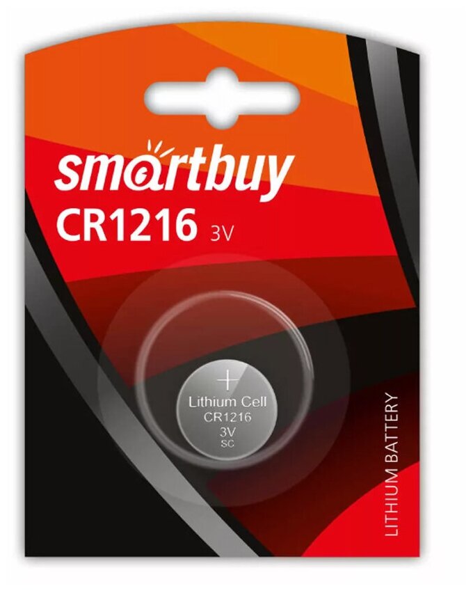 Литиевый элемент питания SmartBuy CR1216, 1 шт.