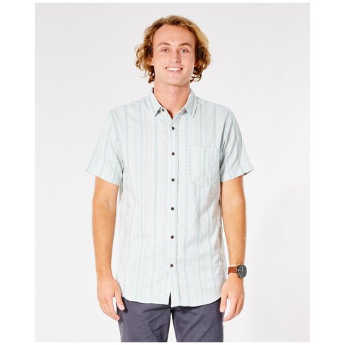 фото Рубашка rip curl lennon s/s shirt, пол мужской, цвет 4656 vintage blue, размер m