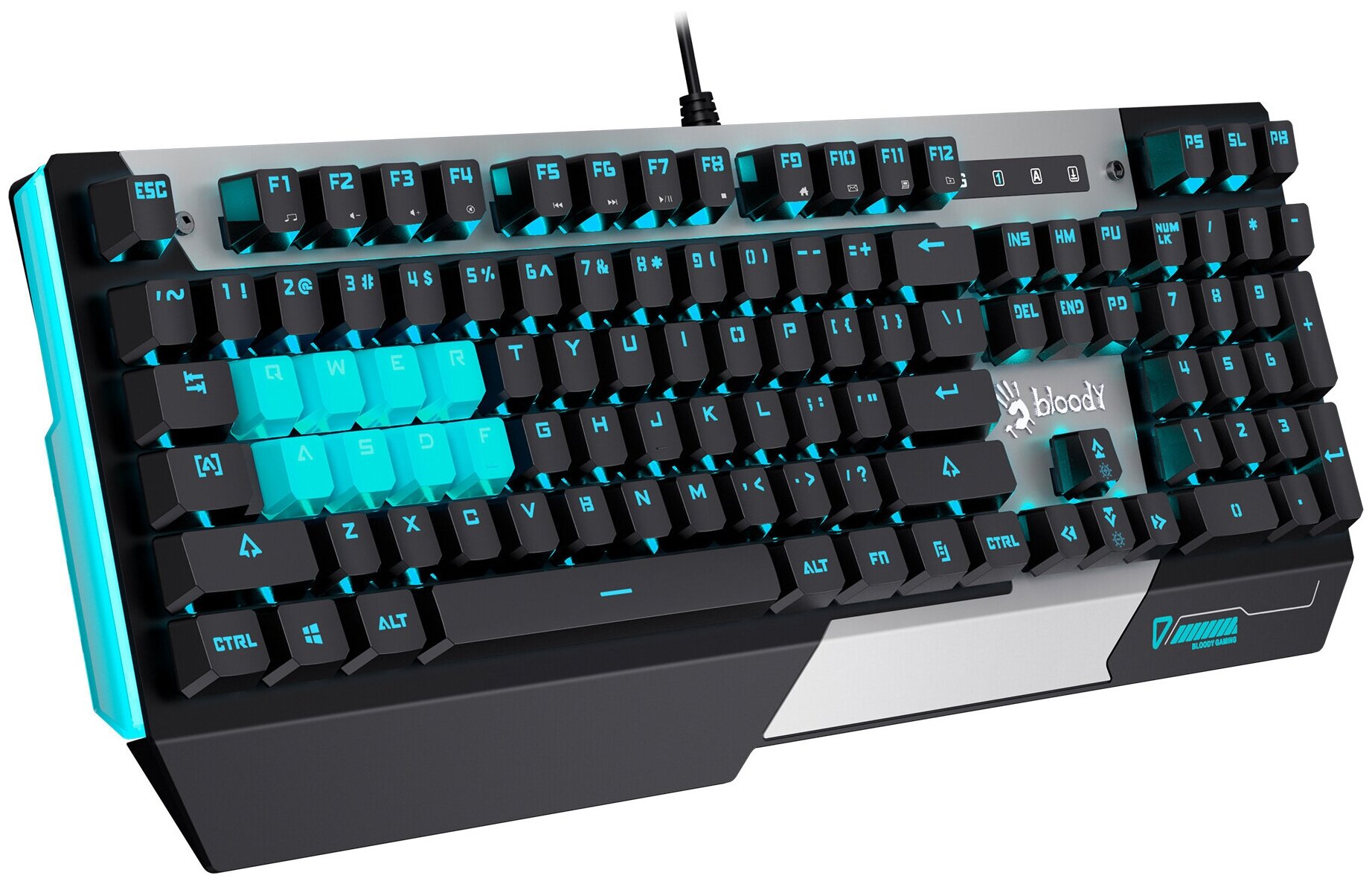 Клавиатура A4Tech Bloody B865 механическая серыйчерный USB for gamer LED
