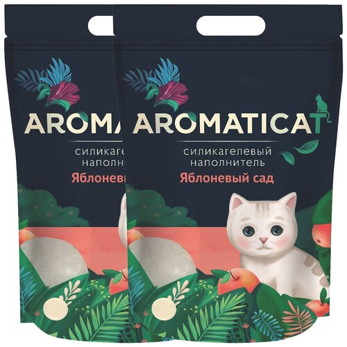 AROMATICAT яблоневый САД наполнитель силикагелевый для туалета кошек (10 + 10 л) aromaticat premium наполнитель силикагелевый для туалета кошек 10 10 л