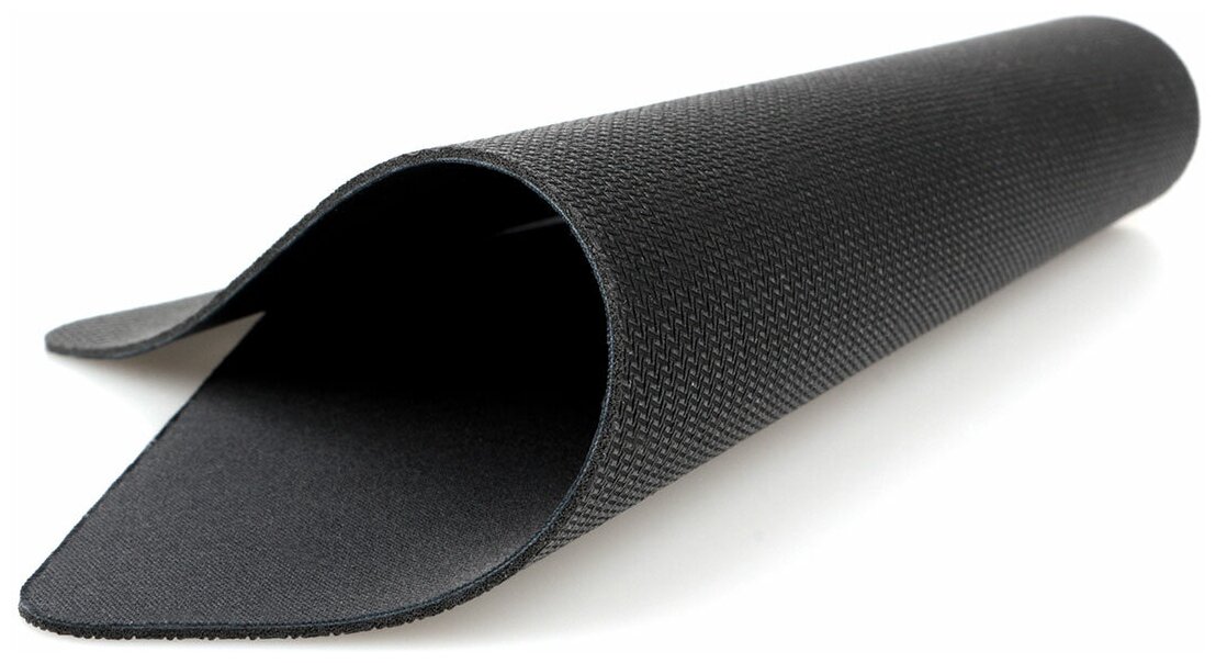 Коврик для мыши Gembird MP-BLACK, черный, размеры 220*180*1мм, полиэстер+резина - фото №3