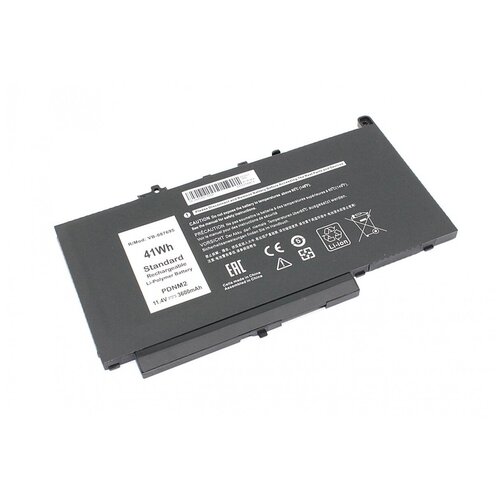 Аккумулятор для Dell Latitude E7470 (0579TY) 11.4V 3600mAh новый аккумулятор для ноутбука pdnm2 для dell pdnm2 579ty 0f1ktm latitude e7470 e7270 pdnm2 11 1 в 37 вт ч