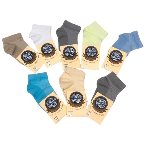 Носки детские Family SockS тончайшие сеточка (комплект 3 штуки), размер 23-25 разноцветного цвета