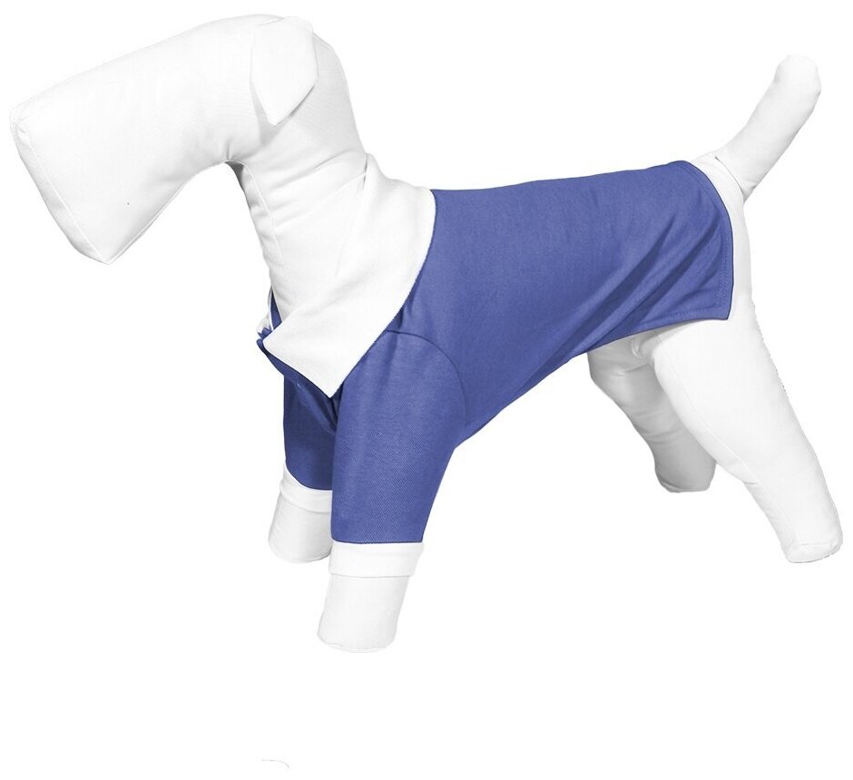 Lelap Поло Бон для собак, голубое, размер M (спинка 30 см)