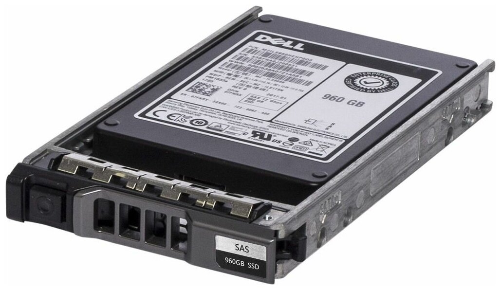 Жесткий диск Dell 960GB SSD 25 SAS 12G 7FNRX 6228600₽