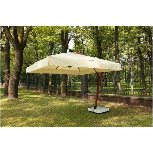 Профeссиональный зонт MAESTRO WOOD 300 квадратный с базой-основанием