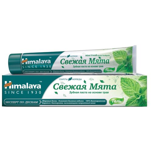 Зубная паста Himalaya Свежая мята 75 мл 82561 зубная паста профилактическая himalaya herbals dental cream 100 гр