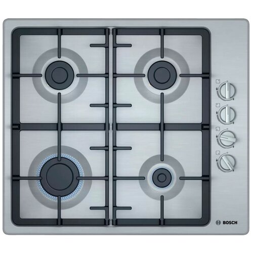 Газовая варочная панель Bosch Serie 2 60 cm PBP6C5B92L серебристый 2687800₽