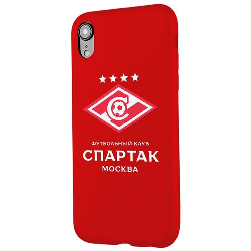 Силиконовый чехол Mcover для Apple iPhone XR с рисунком Футбольная команда Спартак