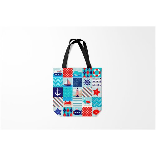 фото Сумка-шоппер / 40х40 см / профессии / моряк burnettie