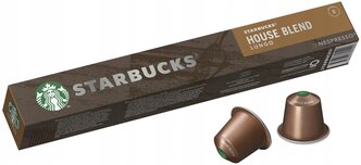 Кофе в капсулах Starbucks Nespresso House Blend Lungo 10кап. / Starbucks Nespresso House Blend Lungo 10caps.57g